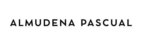 logo almudena pascual negro